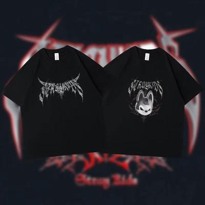 KPOP Domin ATE Tour Merch Tričko Dámské Pánské Oversized Krátký Rukáv FELIX BANGCHAN CHANGBIN HYUNJIN SEUNGMIN LEE KNOW Bavlna Vtipné Tričko Grafické Tričko