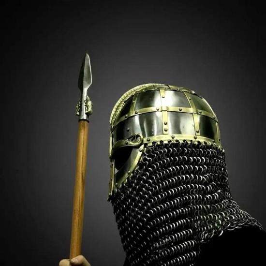 Handmade Steel Viking Helmet with Chainmail Aventail Nordic Warrior Armor LARP Cosplay