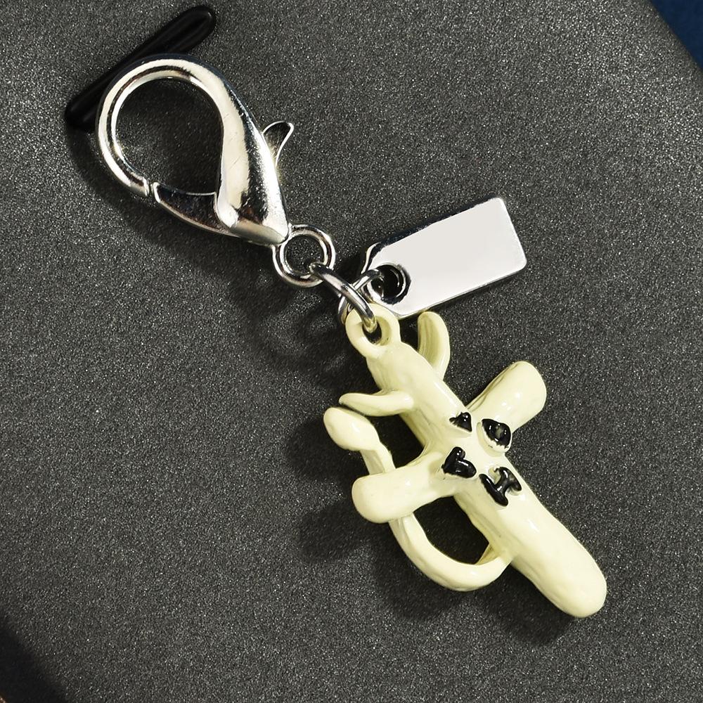 Creative Dinosaur Cartoon Ice Cream & Fruit Keychain Pendant