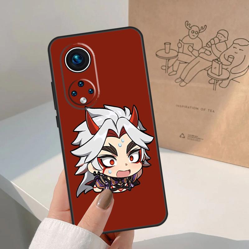 Genshin Impact Arataki Itto Case For Honor Magic 5 6 7 Lite 8 Pro Honor 400 200 Pro X9c X9b X9a X8a X8b 50 70 90 Cover