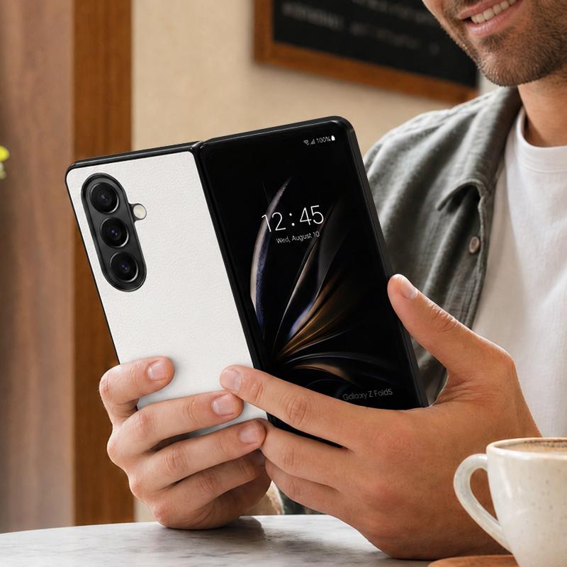 Mountain Landscape Case For Samsung Galaxy Z Fold 8 Ultra 7 6 5 Fold8 Fold7 Fold6 Luxury Leather Skin Hard Folding Phone Cover