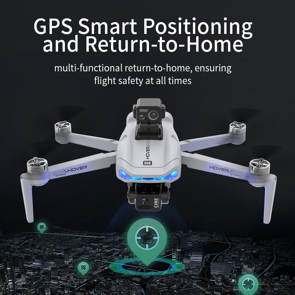 New X40 Max Drone 4K Professional HD Camera 3-Axis Gimbal Aerial 4.5-Inch Large Screen Obstacle Avoidance GPS Security FPV Drone