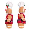 Festival Home Decoration Christmas GingerbreadMan Seasonal Plush Leg Bedroom Ornament Christmas Scene Layout