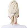 Large Microfiber Hair Towels Ultra Soft Hair Towel Wrap with Elastic Loop for Curly Hair Long & Short Hair