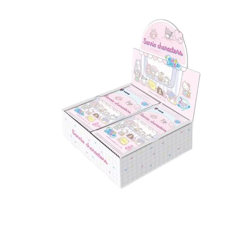 KB Official New Sanrio Family Time Capsule Gift Pack Collectible Cards My Melody Kuromi Cards Anime Merchandise Holiday Gifts
