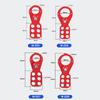 6 Hole Lockout Hasp Steel with Plastic Coating Industrial LOTO Safety Device for Electrical Equipment Isolation Applications