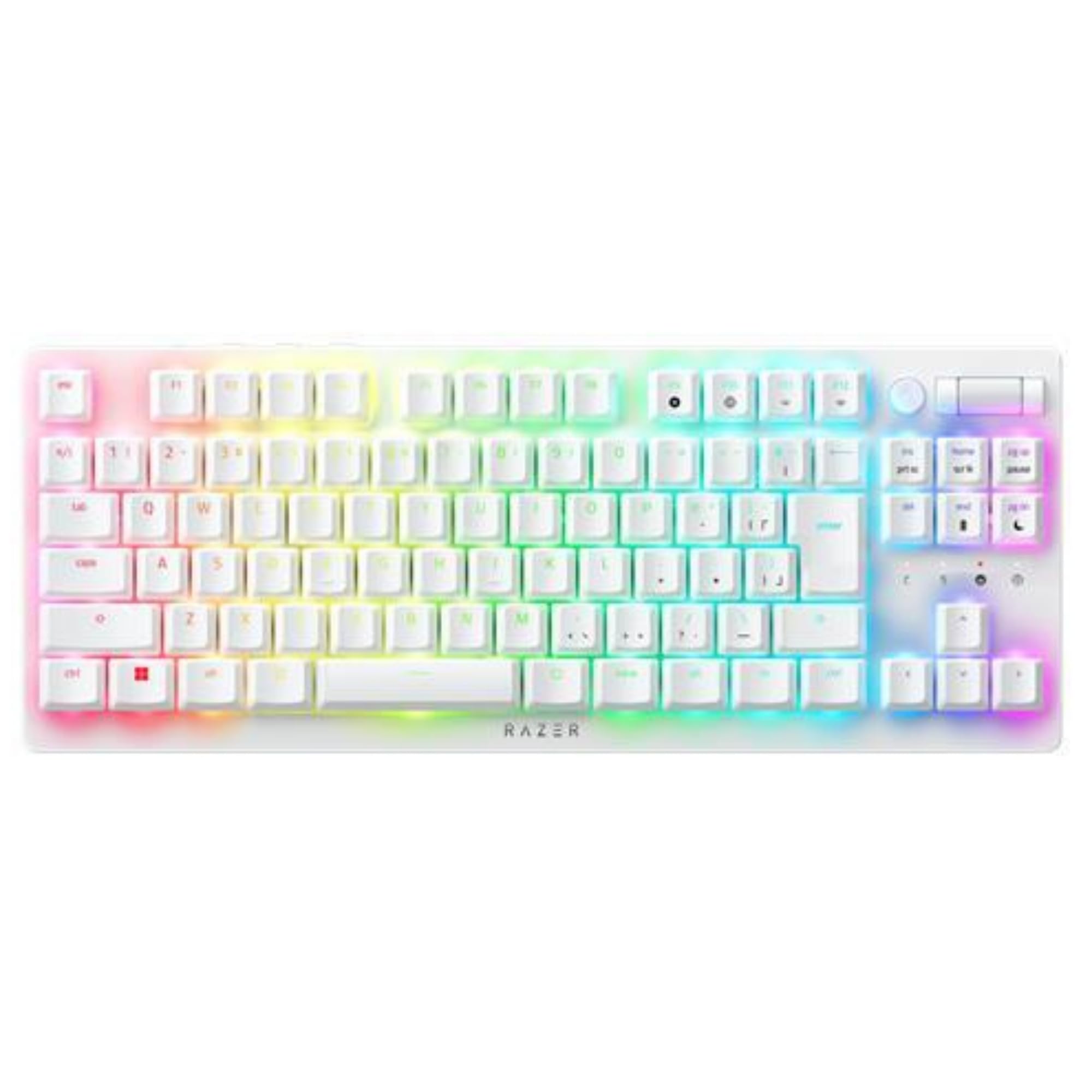 

Razer Razer DeathStalker V2 Pro Tenkeyless JP White Edition Linear Optical Switch RGB compatible gaming keyboard with top class wireless