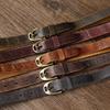 Washed Retro And Old Pure Cowhide Cracked Belt Women'S Genuine Leather Pin Buckle Trendy Personalized Denim Casual Belt Women'S