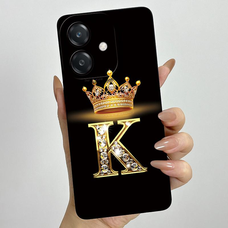 For Oppo A60 5G Case Silicon Crown Letter Shockproof Coque For OPPO A3 5G CPH2683 Cover For OPPO A3X A 3X A40 A40m 4G Phone Case