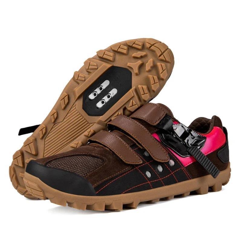 2026 Mountain Bike Shoes Men Cycling Sneaker MTB Cleats Shoes High Quality Male Sports Off Road Bicycle Boots Flat SPD Footwear