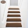 Non-Slip 13-Piece Stair Treads, 55x20cm Carpet Mats, Anti-Skid Floor Step Pads, Indoor Staircase Rug Grippers for Wooden Steps