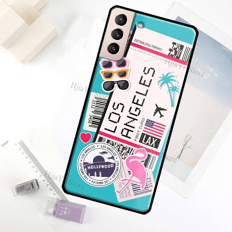 SYDNEY BOARDING PASS Traveltickets Case For Samsung Galaxy S23 Ultra Note 20 10 S9 S10 Plus S20 S21 FE S22 Ultra Phone Cover