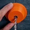 Wall Ceiling Drilling Dust Collection Disc, Orange Central Guide Hole Dust Shield Compatible with Drill Bits