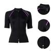 Woman Wetsuit Top Front Zipper Jacket Swimsuit for Canoeing Surfing Kayaking