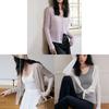 Solid Color Knit Sweater For Women With Button Closure For Spring Casual Wear