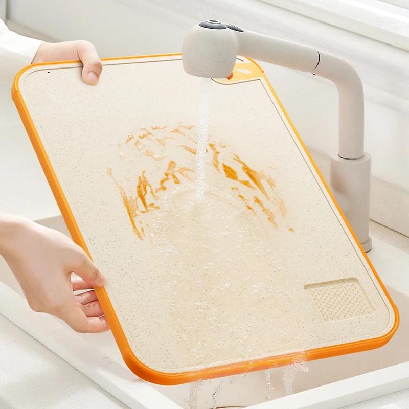 Double-sided Mildew-proof Cutting Board, Multifunctional Anti-slip and Antibacterial Plastic Sticky Board, Kitchen Essential Cut