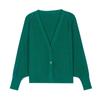 Spring and Autumn Women's Sweater Solid Color Western Style Knitted Cardigan Top Loose for Women
