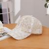 Breathable Visors Cap Embroidered Mesh Peaked Hat Casual Flower Baseball Cap  Outdoor