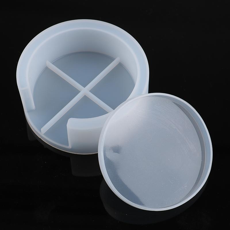 Silikonová podložka pod sklenice Úložný držák Sada Forma pro odlévání pryskyřice Epoxidová forma Řemeslo DIY