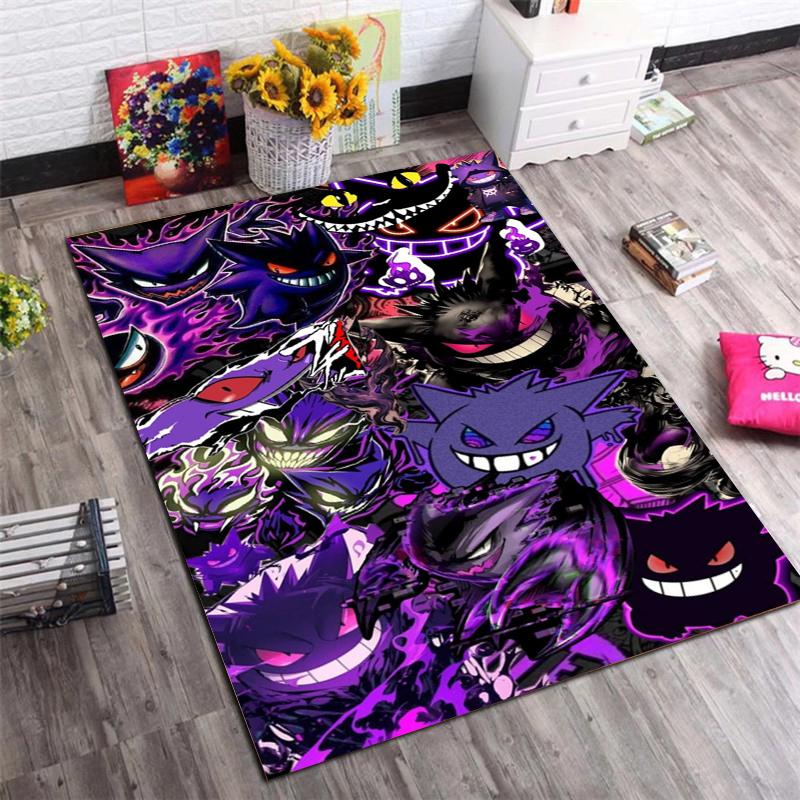 

Pokemon Gengar Area Rug, Non-Slip Floor Mat for Bedroom Living Room 40x60cm( 15x23in )