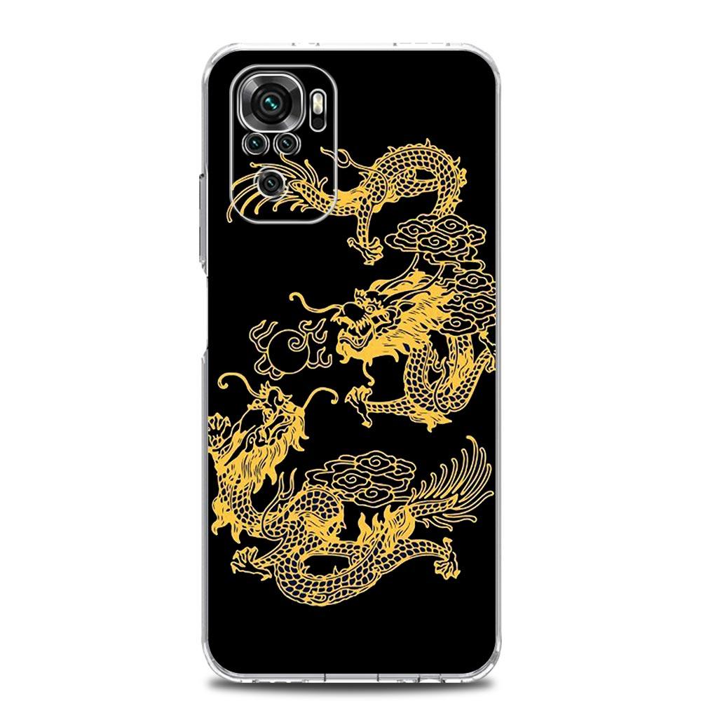 

Новий квадратний прозорий чохол для телефону Xiaomi Redmi Note 12 11 9S 9 8 10 Pro+ 7 8T 9C 9A 8A K40 Ігровий силіконовий чохол Dragon Fashion Redmi Note 8T