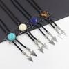 Cool Hexagram Tie Necktie Braided Shoestring Tie Western Necktie Necklace Male Rodeos Costume Accessory