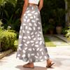 Elegant Satin A-line Slimming Midi Skirt For Women