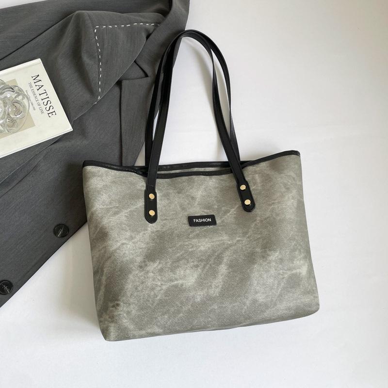 Classic Vintage Pu Leather Tote Bags for Women Vintage Versatile Ladies Shoulder Bag Large Capacity Female Underarm Handbags