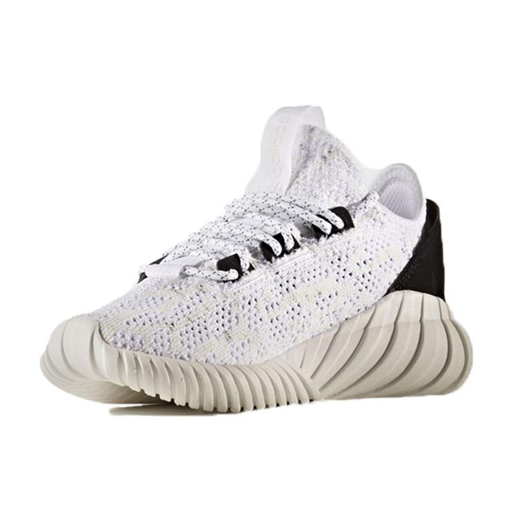 (GS) Adidas Tubular Doom Sock Primeknit 'White Black' Kids' BZ0329