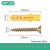 Little Yellow Croaker M6 Expansion Screw & Tube Set with Self-Tapping Screws, Wall Nails, Rubber Plugs, and Clips (6, 8, 10mm)