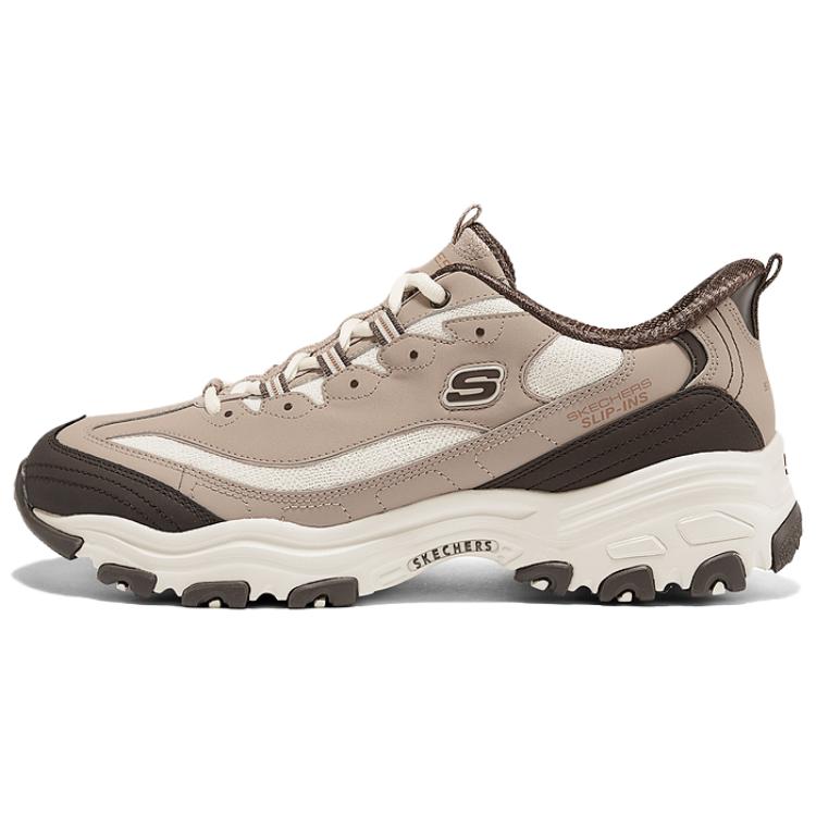 Skechers Slip-Ins Fashionable Comfortable Durable Breathable Low-Top Dad Shoes Men sneakers Brown Beige 232422-TNBR 39.5