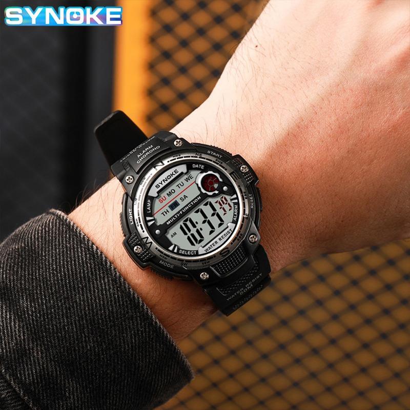 Top Brand New Sports Electronic Watch Men's Sports Watch Multifunctional Waterproof Student Watch