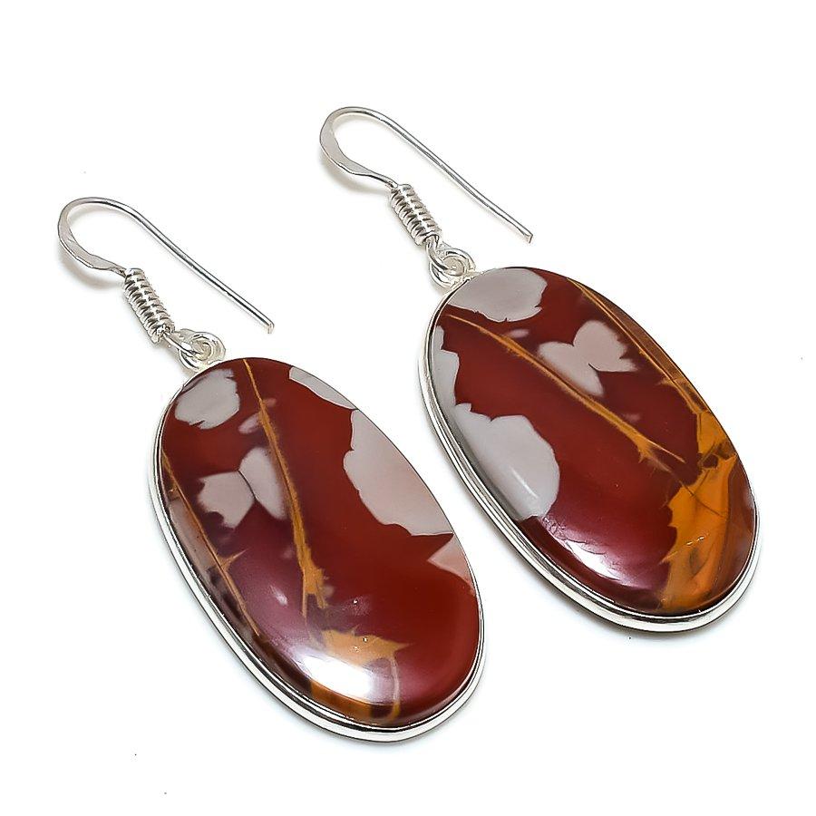 

Ювелирные серьги из стерлингового серебра 925 пробы с натуральным драгоценным камнем Норина Джаспер 0,87 дюйма j1D42