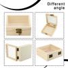 Charming Wooden Hinged Box for Personalized Crafts and Keepsakes