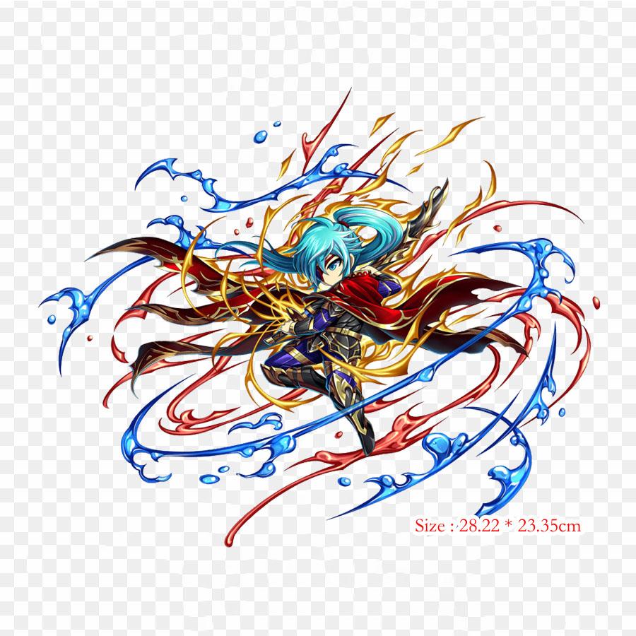 

Графический дизайн Brave Frontier Art Термопереносная печать виниловые нашивки наклейки для одежды аппликации своими руками моющиеся нашивки