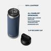 YETI Rambler 26oz Leakproof Vacuum Insulated Stainless Steel Bottle with Chug Cap, Key Lime