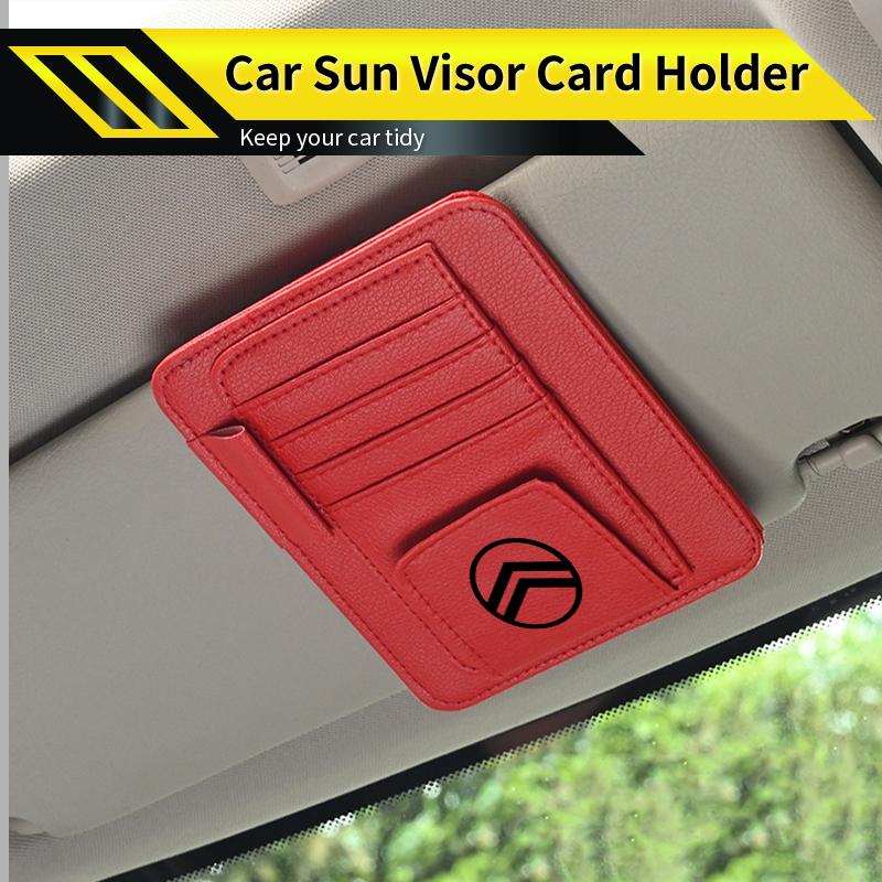 Car Sun Visor Card Holder Multifunctional For Citroen C4 C3 C5 C1 C2 Berlingo Celysee Cactus Picasso Aircross Saxo