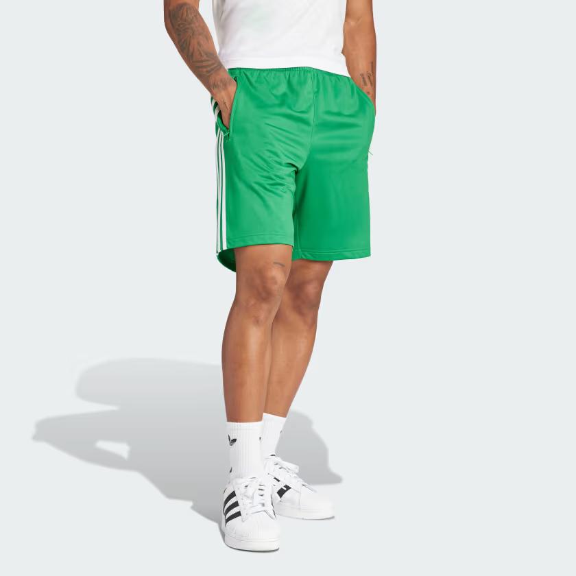 adidas Adicolor Firebird Shorts Green/White Men Streetwear IM9420