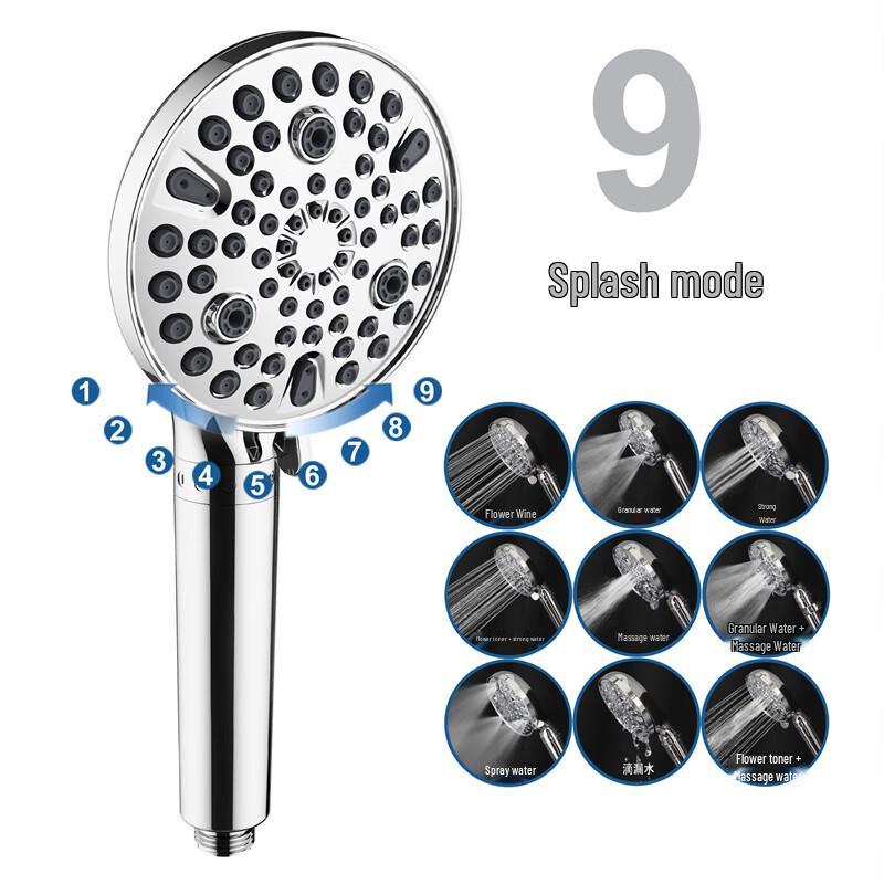 MDNG Handheld Pressurized Shower Filter Set