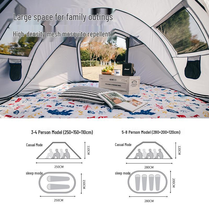 KOMMOT Mu Che Miao Automatic Rainproof Camping Tent