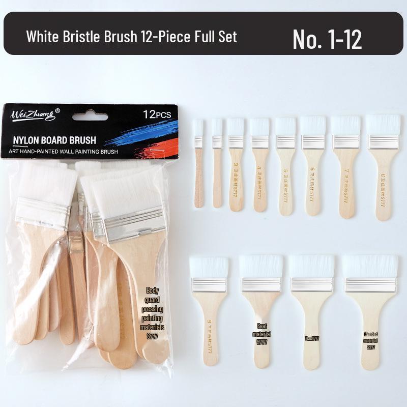 Multifunctional Nylon Brush: BBQ, Paint, Cleaning, 1-12 Plate Sizes
