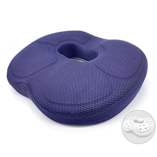 

LIFE99 Donut Memory Chair Holes Cushion, Cushion, Chair, Foam, Cushion, Postpartum, (Navy)