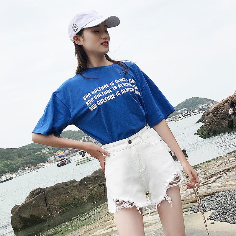 2019 Summer Women's High Waist A-Line Denim Shorts: 5 Colors, Slim, Wide Leg, Loose Fit