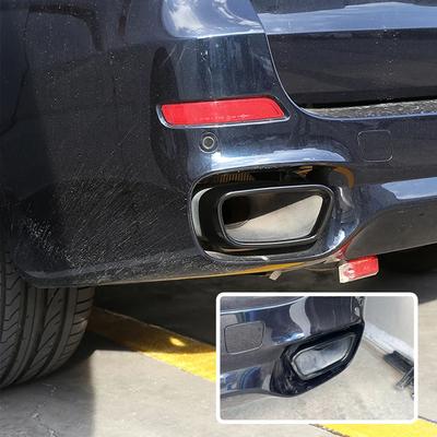 Nouveau 1Ensemble Couvercle de Tuyau d'Échappement de Voiture en Acier Inoxydable Goulot de Pot d'Échappement pour Automobiles BMW M version sport X5 F15 2014-18 X6 F16 2015-19