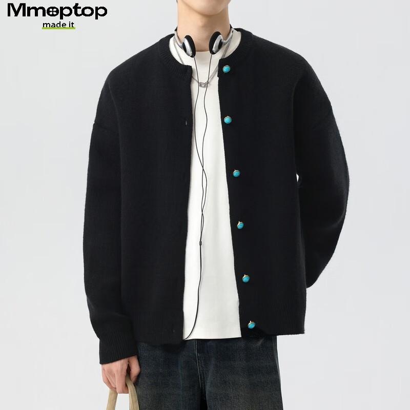 MMOPTOP Men's Japanese Style Warm Knit Cardigan