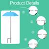 Sun Protection Umbrella Shade Cover for Potted Plants for Patio Yard Outdoor