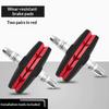2 Pairs Durable Cycling Accessories Road Bicycle Silent Brake Pads Cycling V Brake Holder Pads Shoes Rubber Blocks