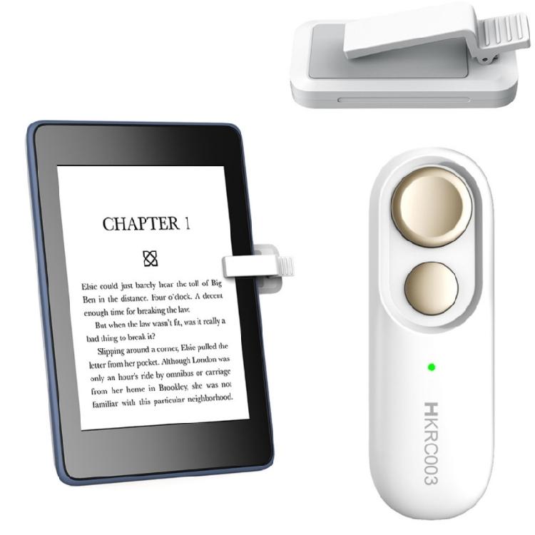 ABS Remote Controller with Gold Tone Button Small Reading Aid Tool Smooth Page Transition Easy to Carry for E Book