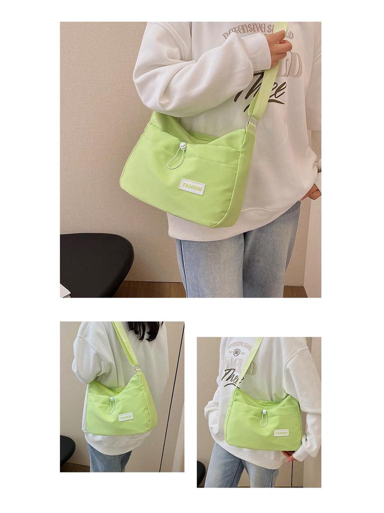 Trendy Solid Color Dumpling Crossbody Bag for Girls - Versatile and Stylish Casual Accessory