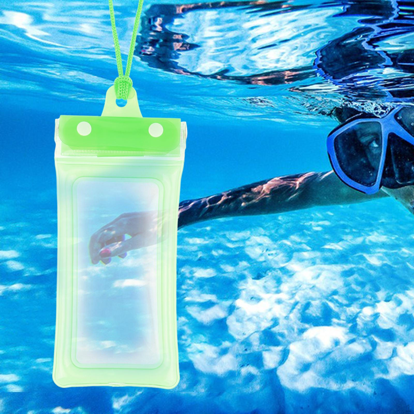 

Водонепроницаемый чехол для телефона со съемным ремешком для активного отдыха зелёный